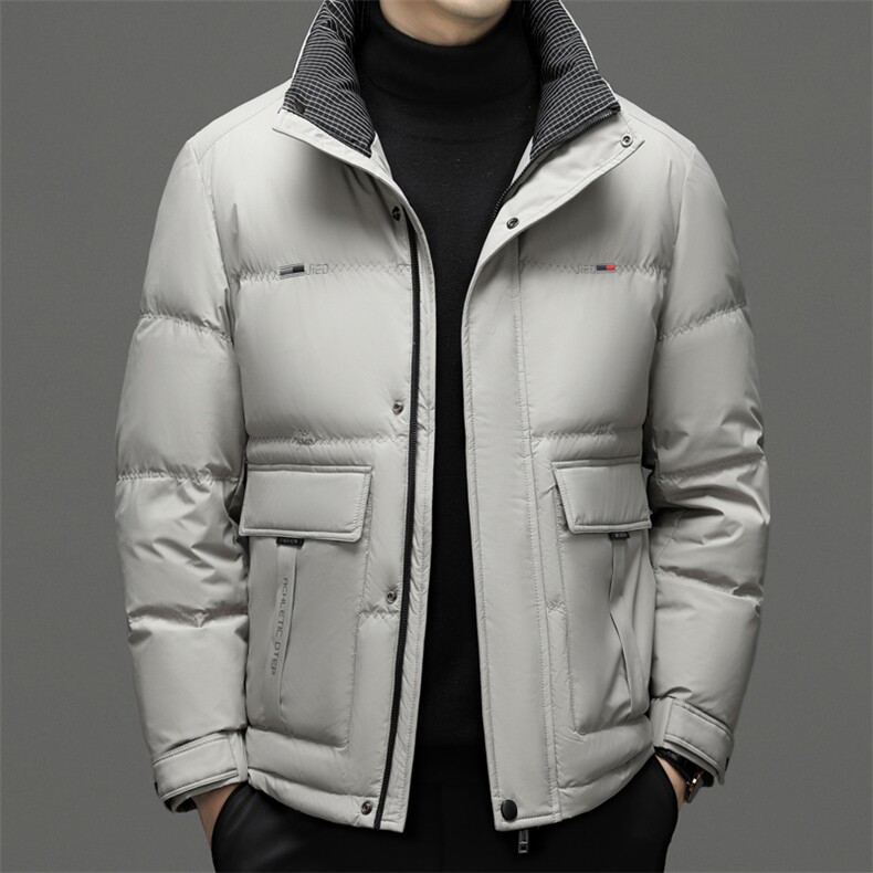CSYR98219钱塘2020-2中年男士冬季厚款时尚休闲立领羽绒服P220,男装羽绒服,钱塘207-2