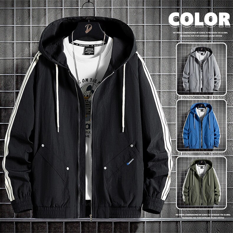现货8507-P70大码控118春季大码户外连帽夹克外套，男装夹克，星座209