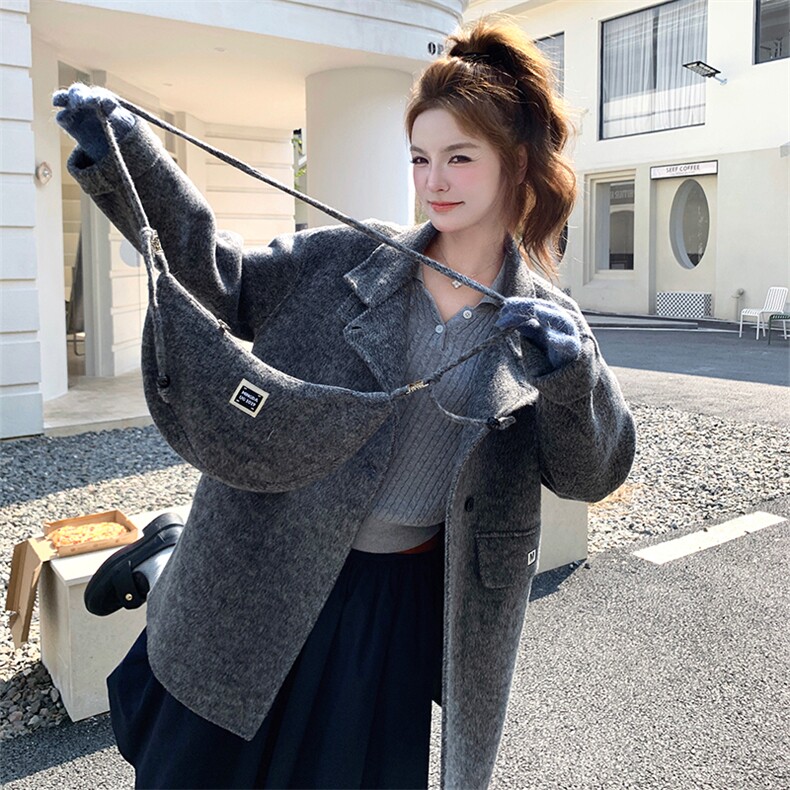【有货】带包包双面呢大衣2D012-909-P275-K388,女装羊绒大衣,2D012