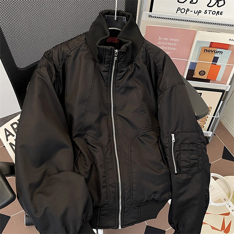飞行员夹克棉服男款cleanfit高级感美式立领棉衣外套M0987-P118,男装夹克,星座308B-2