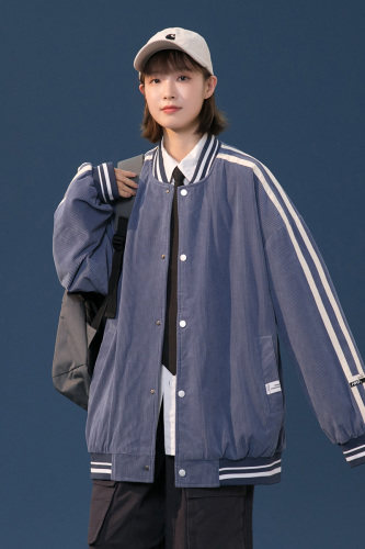 2023秋季新款港风针织开衫立领棒球服夹克潮流外套JK2058-P70，男装夹克，星座109