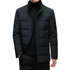 羽绒服男装秋冬季厚款上衣中老年人宽松可脱卸毛领外套A9606-P290，男装羽绒服，电商B212（原钱塘6029）