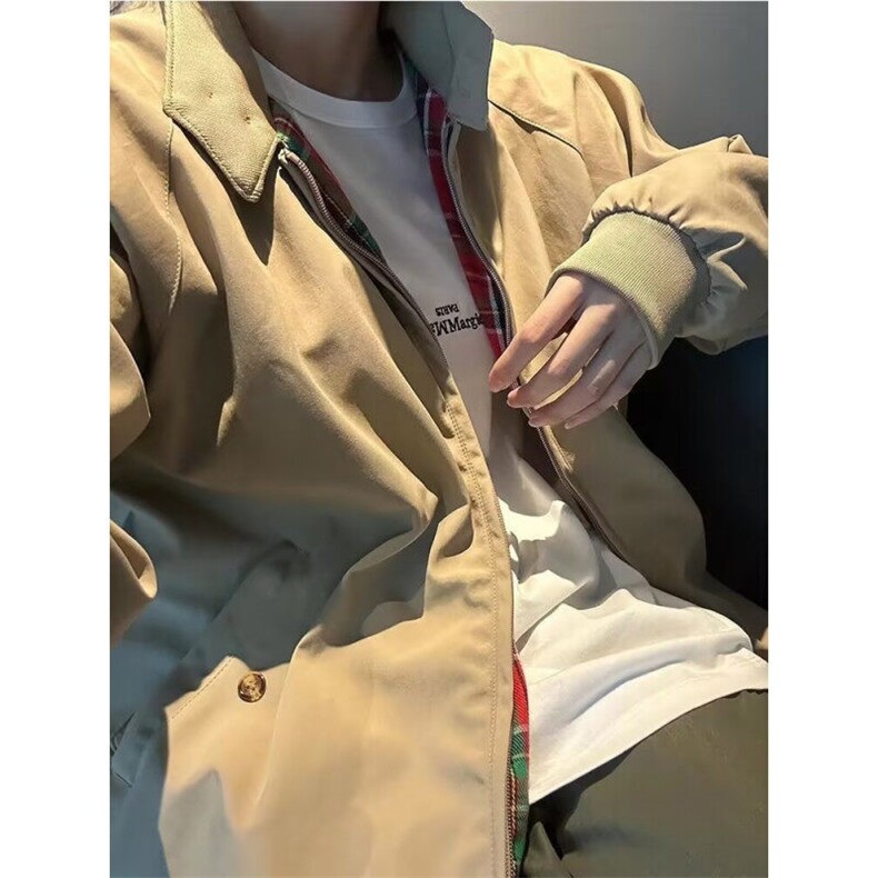 【有货】DX158-P65早秋工装外套男女款棒球服情侣翻领夹克上衣,男装夹克,星座603-2
