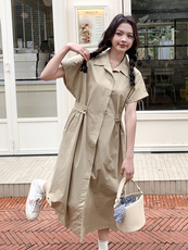 夏季新款棉布连衣裙宽松显瘦气质淑女风，女装连衣裙，鑫慧