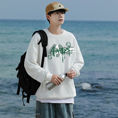2633情侣印花圆领秋冬卫衣常规P28加绒P38S-5XL支持定制班服潮，男装卫衣，星座115A-3