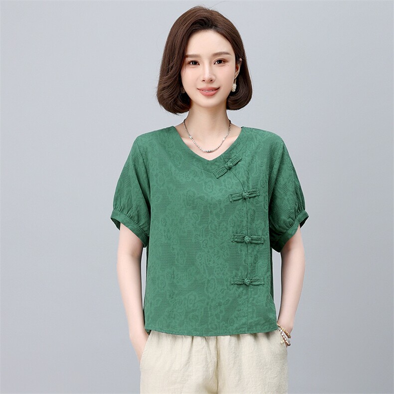 棉麻休闲女夏装2025夏季新款妈妈时尚洋气减龄亚麻裤子,女装大码女装,依恋蒂丝