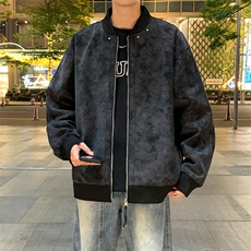 2025秋季新款现货皮衣男棒球领夹克外套DSA157B-J2569-P86，男装夹克，电商A157B