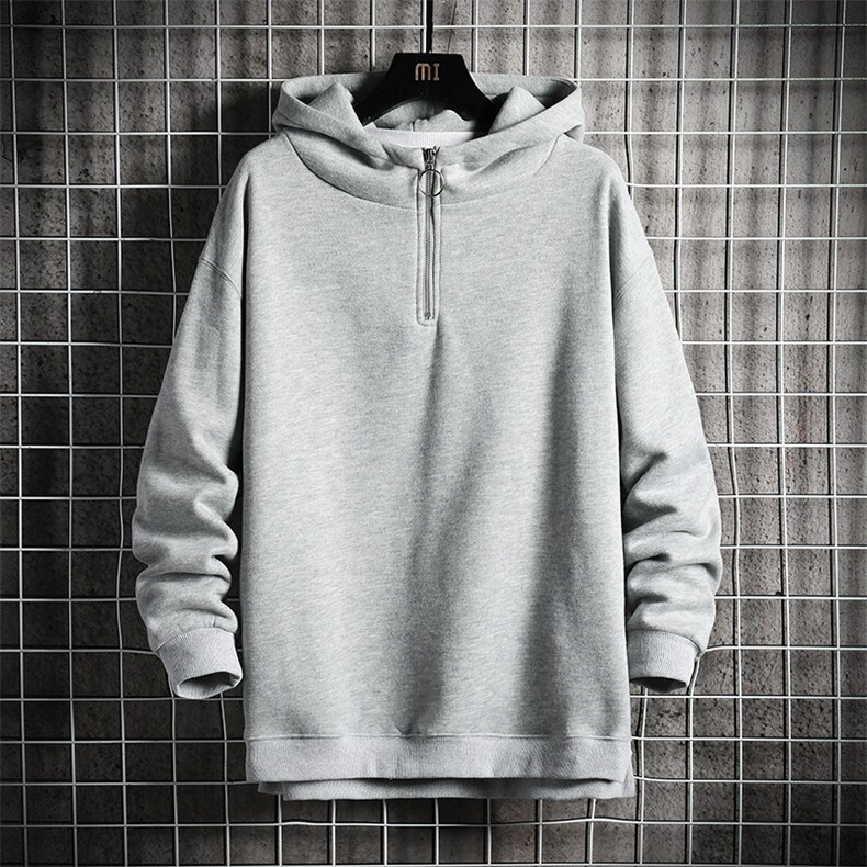 A115-P45拉链连帽卫衣男士大码宽松棒球服男外套男网格挂拍,男装卫衣,电商A040A