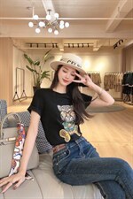 夏款老虎重工钉珠T，其它，克丽丝汀娜