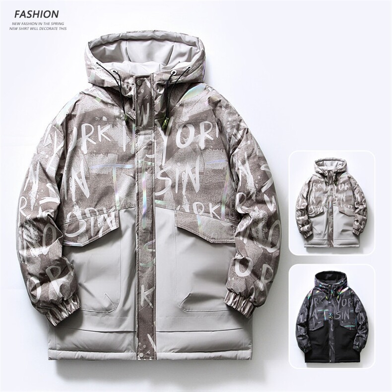 白底平铺2026冬季新款90%白鸭绒连帽羽绒服男XZ109-Y2229-P198,男装羽绒服,星座109