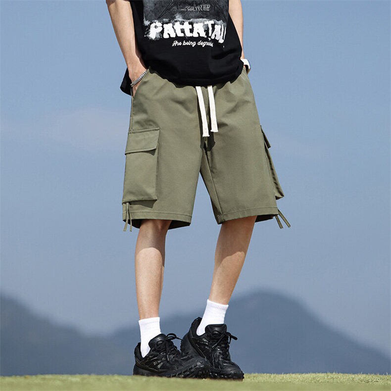 工装短裤男士夏季薄款宽松直筒休闲裤舒适百搭五分裤Q29121-特P28,男装牛仔裤,星座610（原A335）