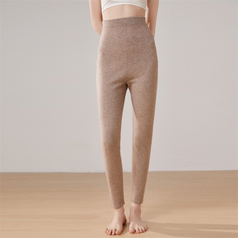 时尚潮流秋冬新款百搭柔软保暖舒适时尚圆形打底裤羊绒裤女，女装打底裤，艾米娇羊绒