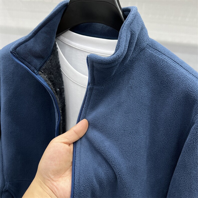 FN8961冬季摇粒绒加厚加毛外套御寒神器保暖加厚夹克手感柔软舒适,男装夹克,钱塘207-1