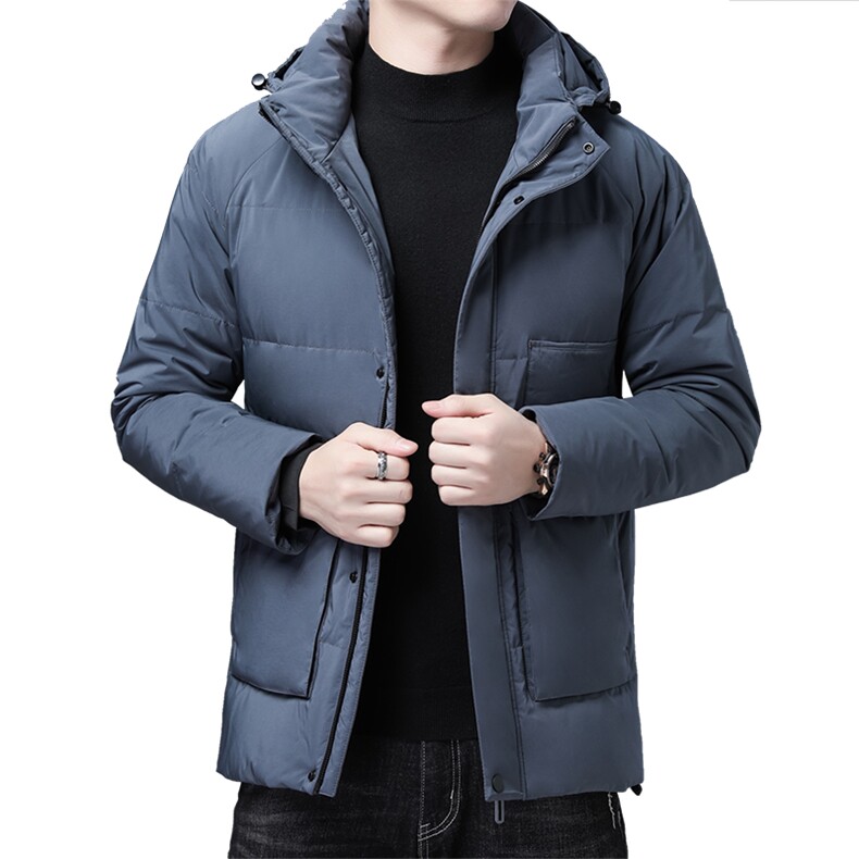 2023冬季新款男装加厚保暖羽绒服中年男士连帽休闲外套爸爸装,男装羽绒服,电商B212（原钱塘6029）