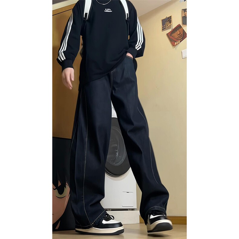 （现货）P40无差价控68新款直筒复古男女牛仔裤，男装牛仔裤，电商D205