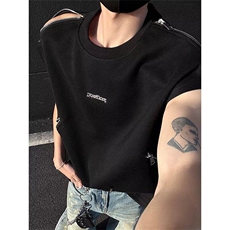 【有货】DTG88-P40新款时尚小众金属解构黑色背心男款设计感，男装背心/马甲，星座603-2