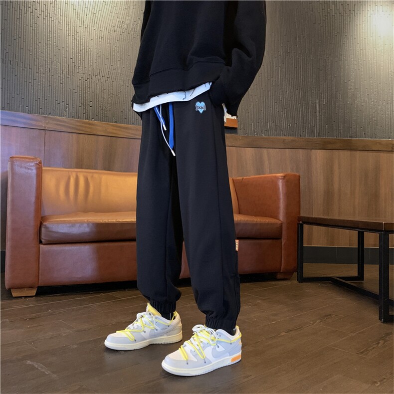 大码S-3XL秋冬加厚华夫格日系休闲百搭直筒束脚裤K1769-P40,男装休闲裤,星座512-4