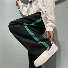 D201-DM171-P50男装港风宽松抽绳休闲裤直筒潮流运动裤，女装休闲裤，电商D321-1