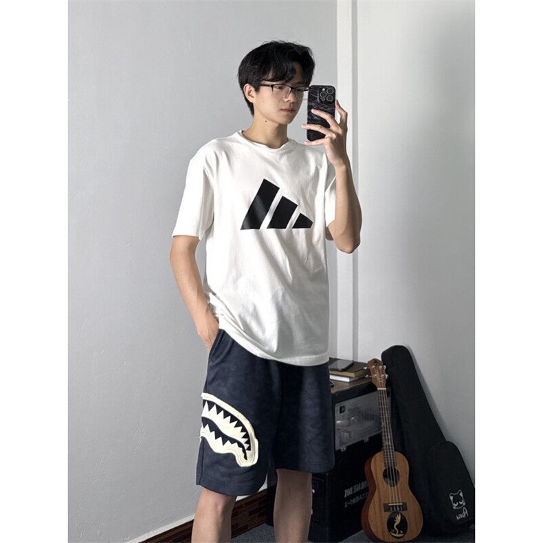 【有货】C3115CC-特P35鲨鱼嘴贴布绣运动休闲短裤男女,男装牛仔裤,星座1007（原301D）