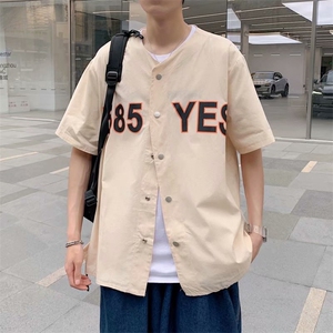短袖衬衫春款男港风潮流C585P26图片