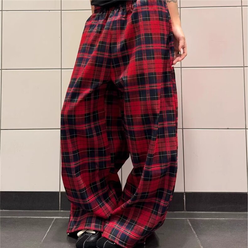 【高质量特批45】男女春秋格子休闲显瘦裤子610A-W5040，男装休闲裤，星座610A