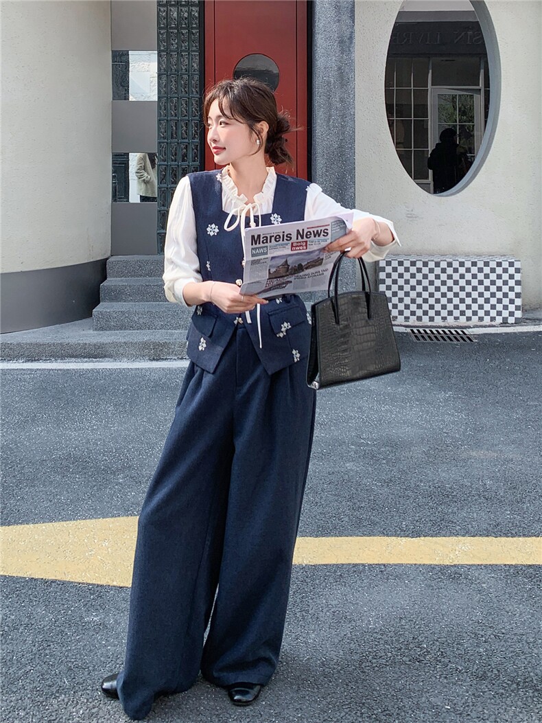 【现货】主推刺绣马甲打底裤腿裤三件套P205-K328,女装套装/套裙,浙宝128A