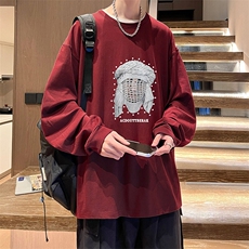 抖音得物供货量大从优可提供视频美式长袖T恤CT797特P25，男装T恤，电商A486-1