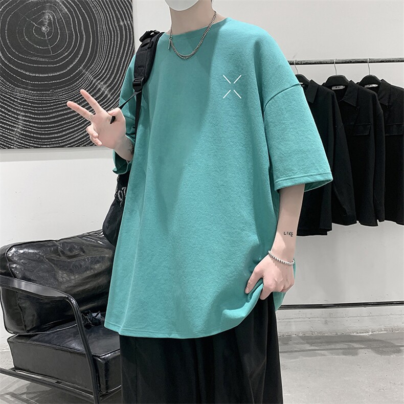纯棉短袖t恤男大码半袖打底衫宽松体恤衫DX17305-P20大皂风,男装T恤,电商A040