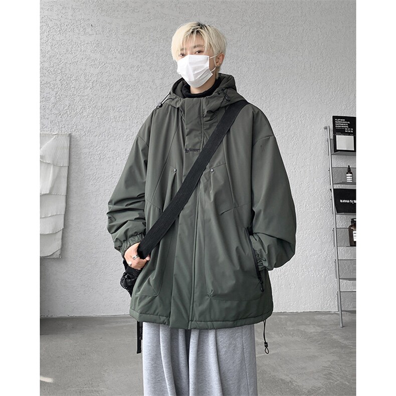 8XL-M冲锋衣外套男加棉加厚夹克秋冬户外登山服JK1313 薄P90控110图片