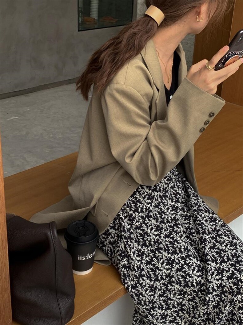西装/碎花半裙，女装西装，hello september