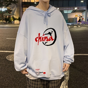 ！2023春季新款男士连帽卫衣百搭潮流外套上衣服WY255P38图片