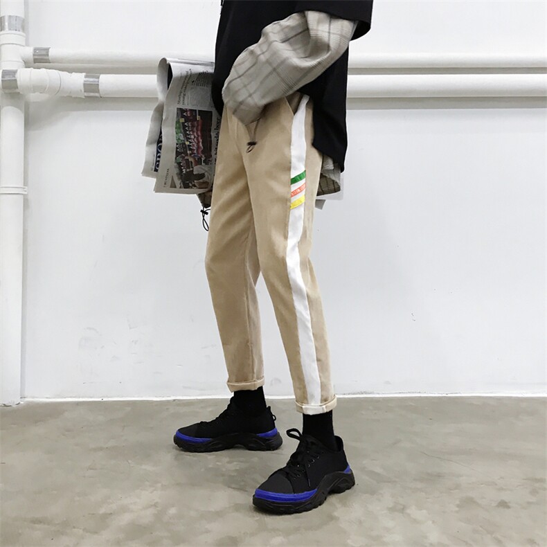 男裤秋装2021新休闲百搭外穿小脚灯芯绒长裤子624/(55）,男装休闲裤,星座1506-1