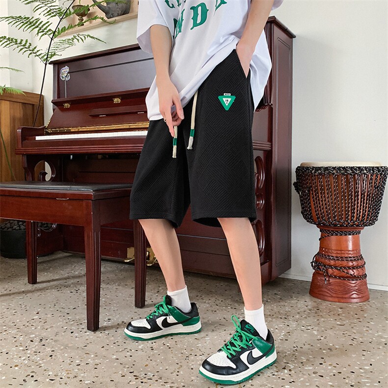 K3151-P35夏季冰丝立体Z纹透气潮流情侣男女休闲百搭短裤控48,男装牛仔裤,电商A009A（原A058A）