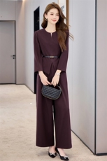 喜婆婆婚宴装2025新款春季年轻洋气质结婚妈妈礼服时尚阔腿裤套装，女装套装/套裙，时尚俏佳人