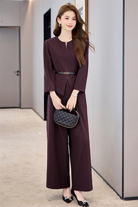 喜婆婆婚宴装2025新款春季年轻洋气质结婚妈妈礼服时尚阔腿裤套装图片
