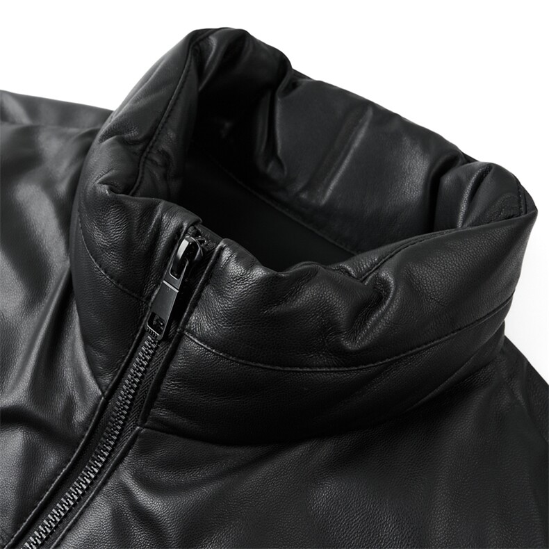 Z5302冬季海宁真皮皮衣男头层绵羊皮羽绒服鹅绒加绒加厚男士外套,男装皮衣,电商B360