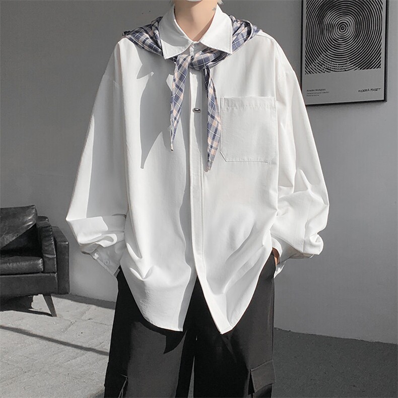 【25春已下单】CS7141-P38特大码纯欲设计感衬衫，男装衬衫，电商D232