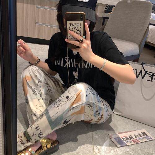 印花长裤，女装，XTZ style