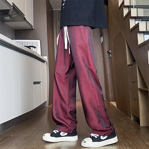 现货 批价27 YK86001 冰丝速干裤子高级感垂感休闲阔腿裤子男夏图片