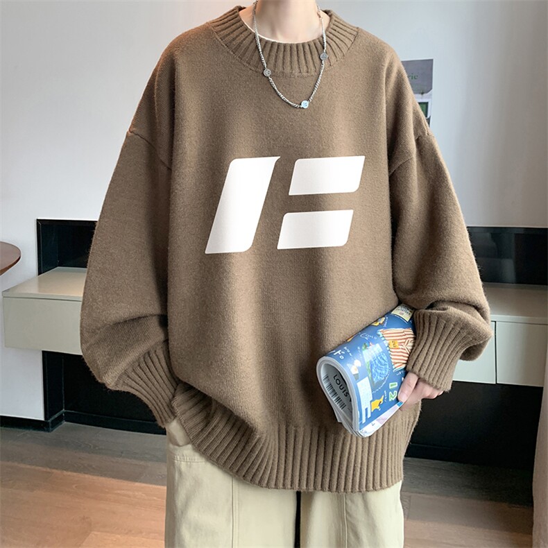 半高领毛衣男大码胖子针织衫毛线衣M18435-P45加绒款-P65,男装针织衫/毛衣,电商A040