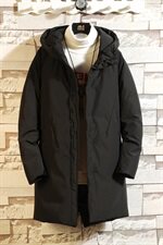 冬季中长款羽绒服连帽大衣加厚外套男青年男装衣服新款DS237T，男装羽绒服，电商A102
