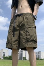 【三防】皱感工装多口袋织带速干运动休闲短五分裤XK008-P50控68，男装牛仔裤，星座216(原A116)