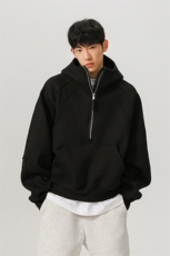 高品质cleanfit450g重磅套头版拉链卫衣外套TTTB17-特P78控128，男装卫衣，星座1315