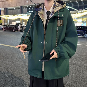 春秋季潮风假两件外套男新款美式夹克XZ102B-1-JK9903P90图片