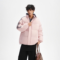 ！冬季条纹五防立领加绒加厚棉衣情侣撞色棉服外套MY7777-P68，男装棉衣，星座610B-1