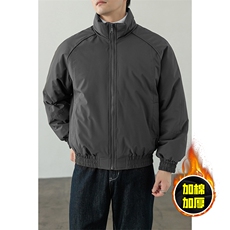现货美式高街休闲棉衣夹克三防立领纯色户外工装加厚棉服外套，男装夹克，电商A486