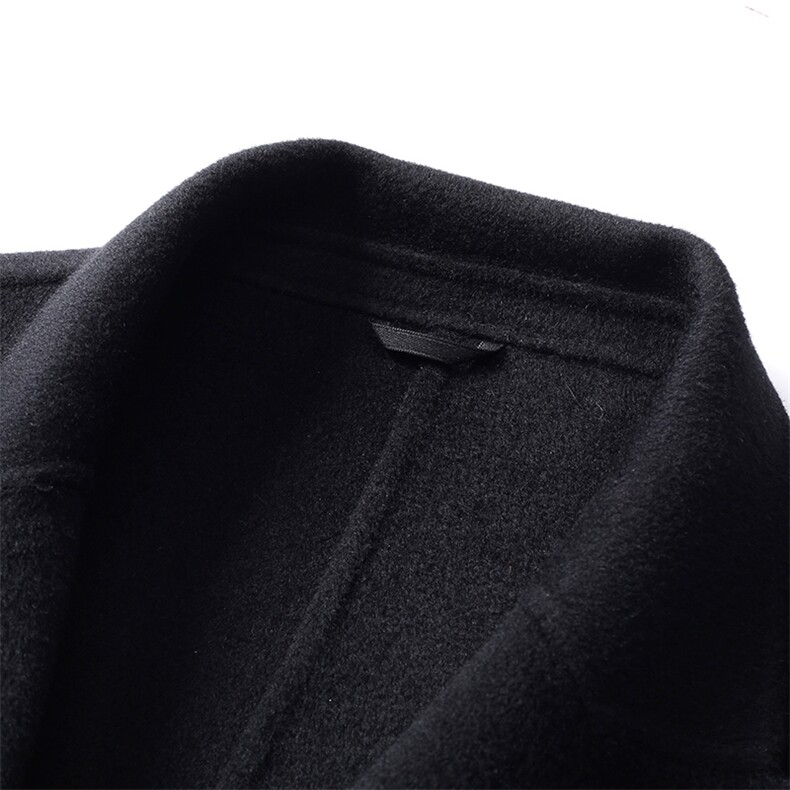 澳洲羊毛大衣男外套中年男士休闲西服领毛呢上衣MNSA2289-P480图片