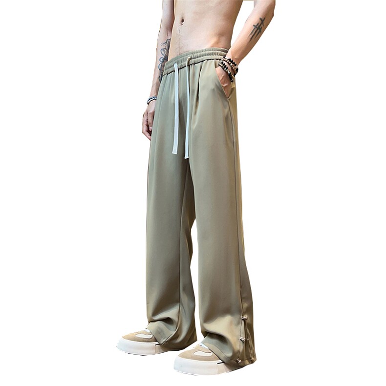 夏季新中式美式高街hiphop盘扣休闲九分裤货号K2422P50控价78,男装休闲裤,电商A063