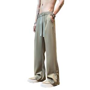 夏季新中式美式高街 hiphop盘扣休闲九分裤货号K2422P50控价78图片