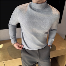 秋冬新品~无痕针织~软暖抗造百搭小心机~可翻高领毛衣男M9925-P57，男装针织衫/毛衣，电商A213